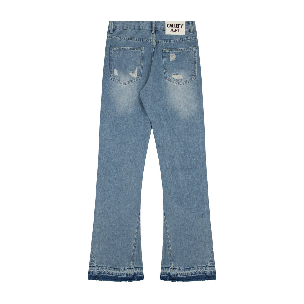 Gallery Dept Jeans Washed Ripped Rough Jeans Flared Trousers