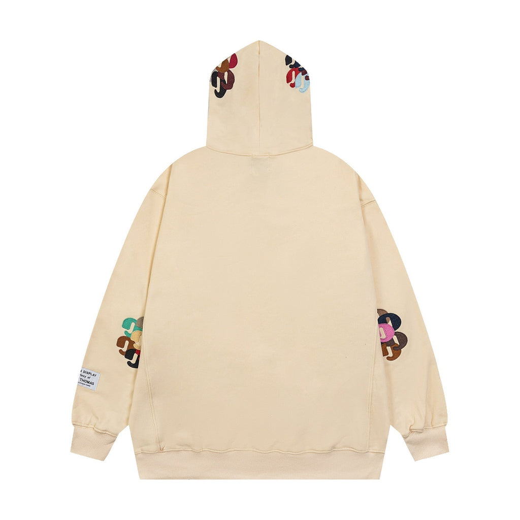 Gallery Dept Hoodie Splash Ink Letter Embroidered Hooded Sweater