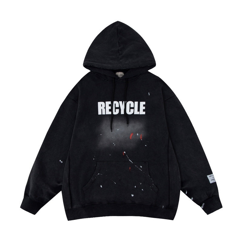 Gallery Dept Hoodie Loose Casual Distressed Hoodie