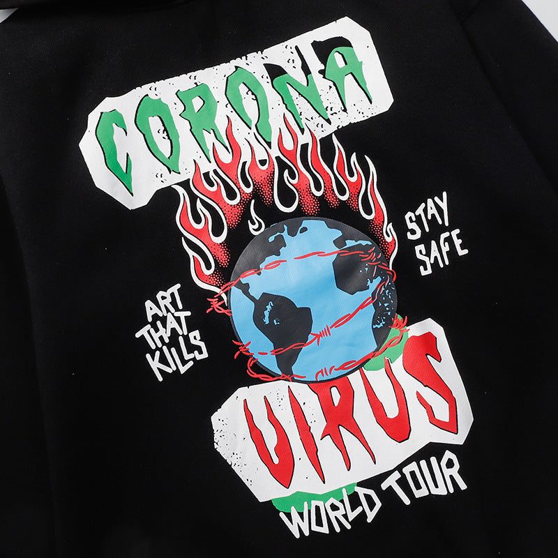 Gallery Dept Hoodie Flame Earth Fleece Hoodie Sweater