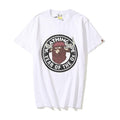 Bathing Ape T-Shirt T-shirt Short Sleeve Black Fashion Loose