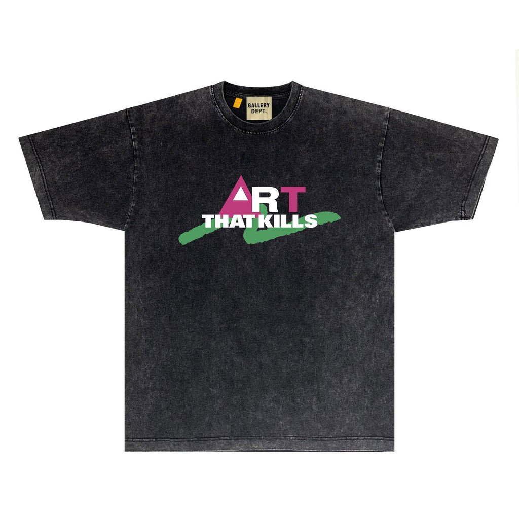 Gallery Dept T Shirts Tee Shirt Washed and Worn Short Sleeve T-shirt Blouse