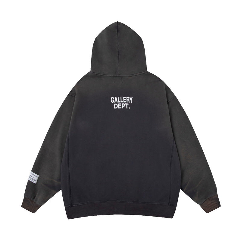 Gallery Dept Hoodie Loose Casual Distressed Hoodie