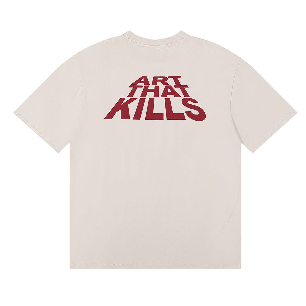 Gallery Dept T Shirt Gallery Dept Printed Short Sleeve T-shirt Loose BF Men and Women Base Tee
