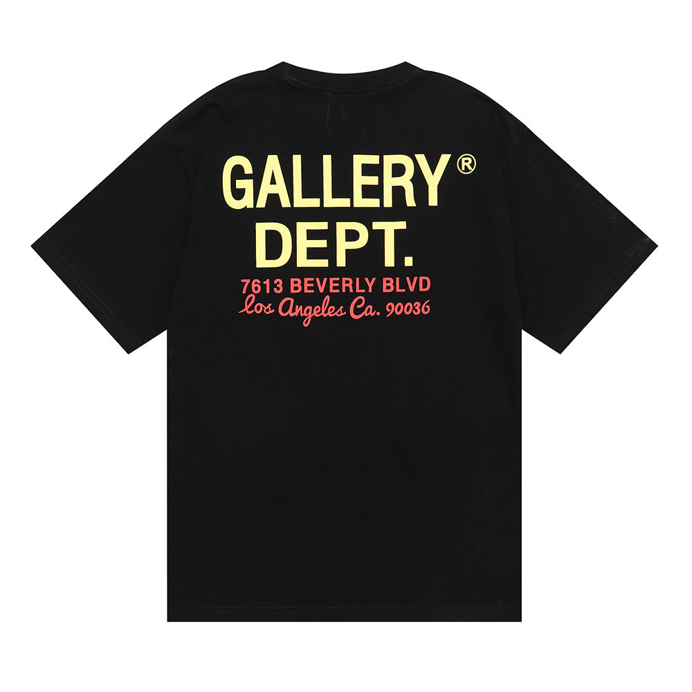 Gallery Dept T Shirts Cotton Male and Female Couple Short Sleeve T-shirt