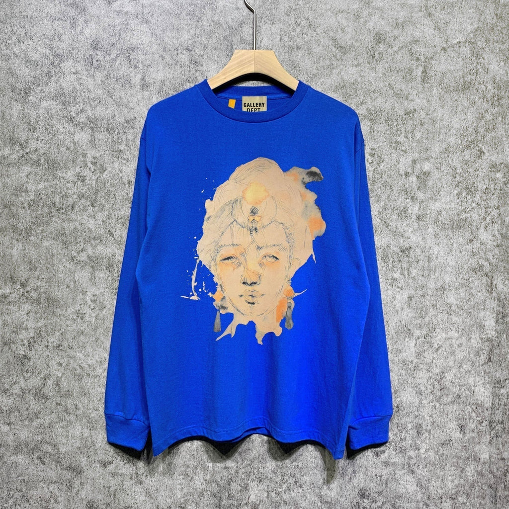 Gallery Dept Long Sleeved Shirt Fashion Brand Long Sleeve Long-Sleeved T-shirt Blouse
