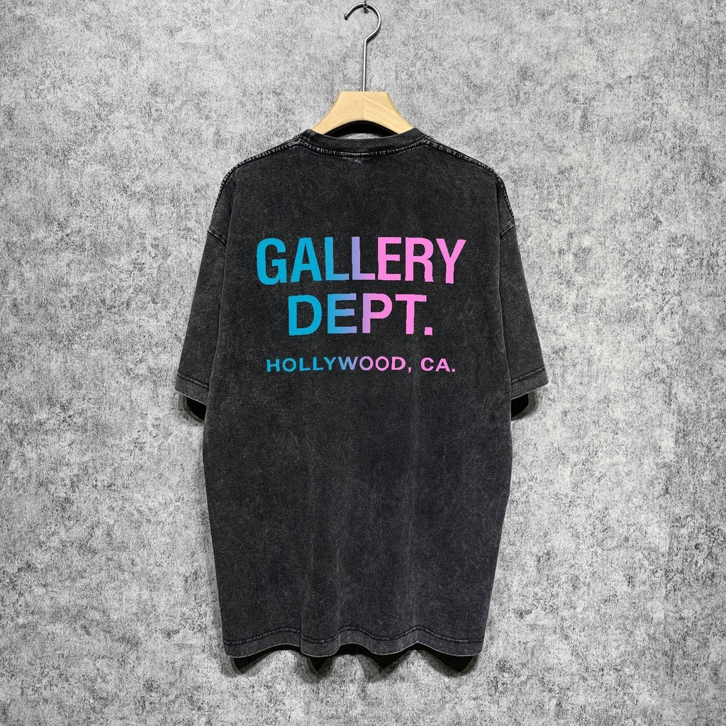 Gallery Dept T Shirts Tee Shirt Washed and Worn Short Sleeve T-shirt Blouse