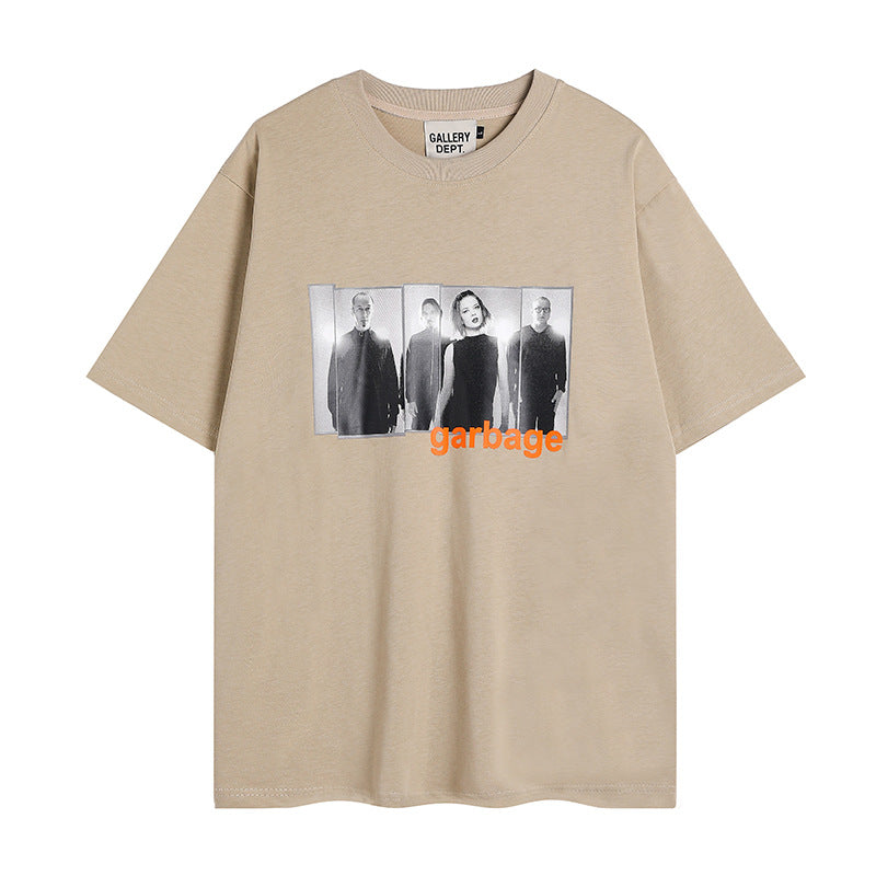 Gallery Dept T Shirts Letter Print Male and Female Large Size