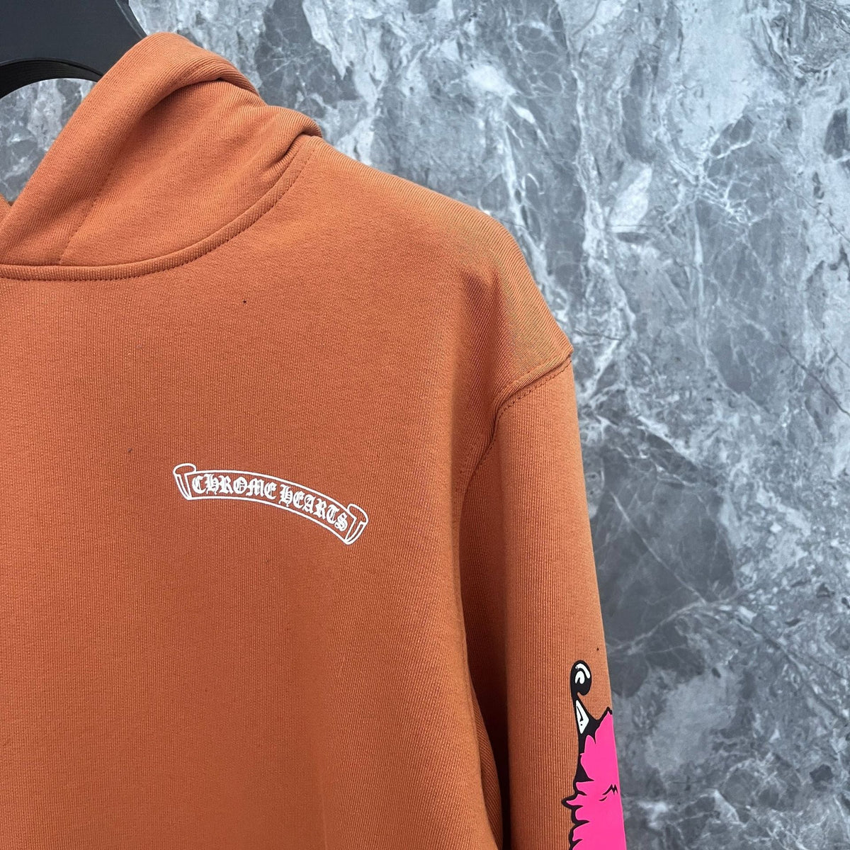 Chrome Heart Hoodie Chrome Hearts Autumn/Winter Croix blue matty graffiti embroidered sweater