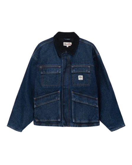 SHOP JACKET WASHED DENIM