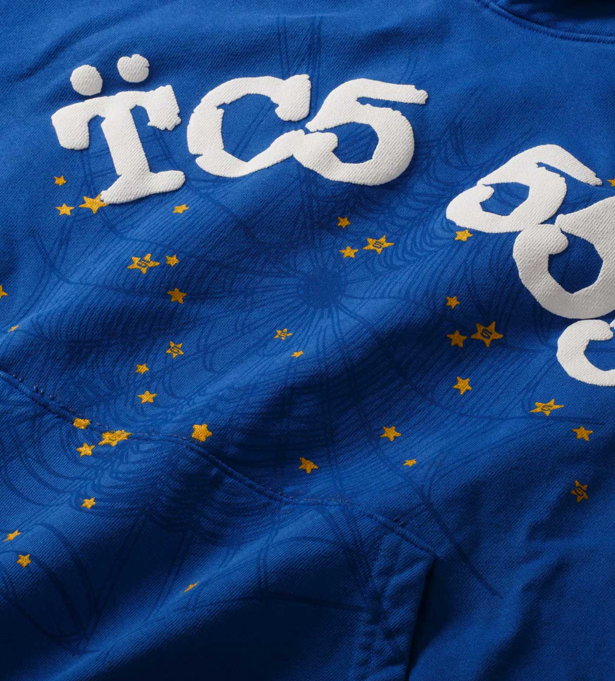 Sp5der TC5 Hoodie Blue