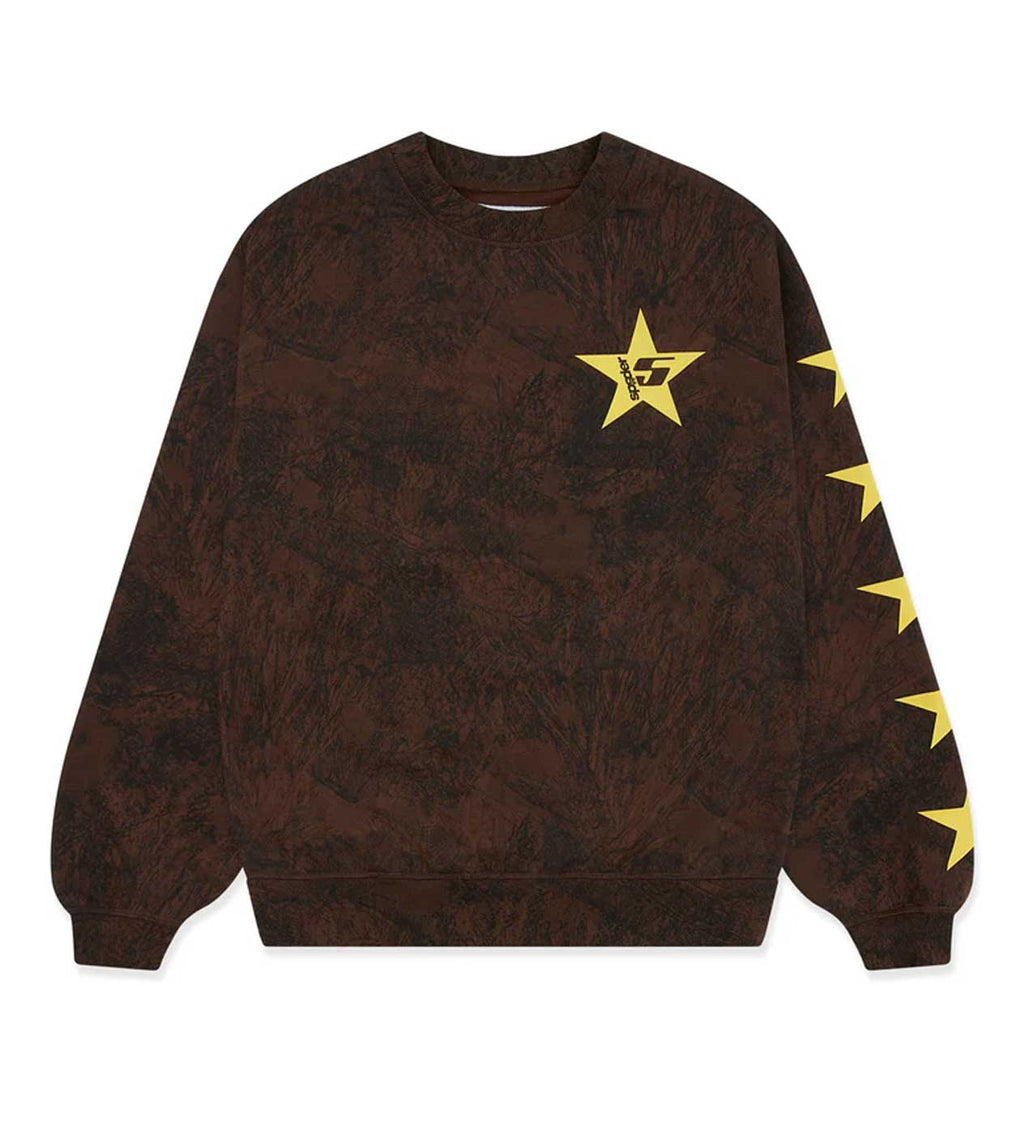 Sp5der 5 Crewneck Sweatshirt Brown