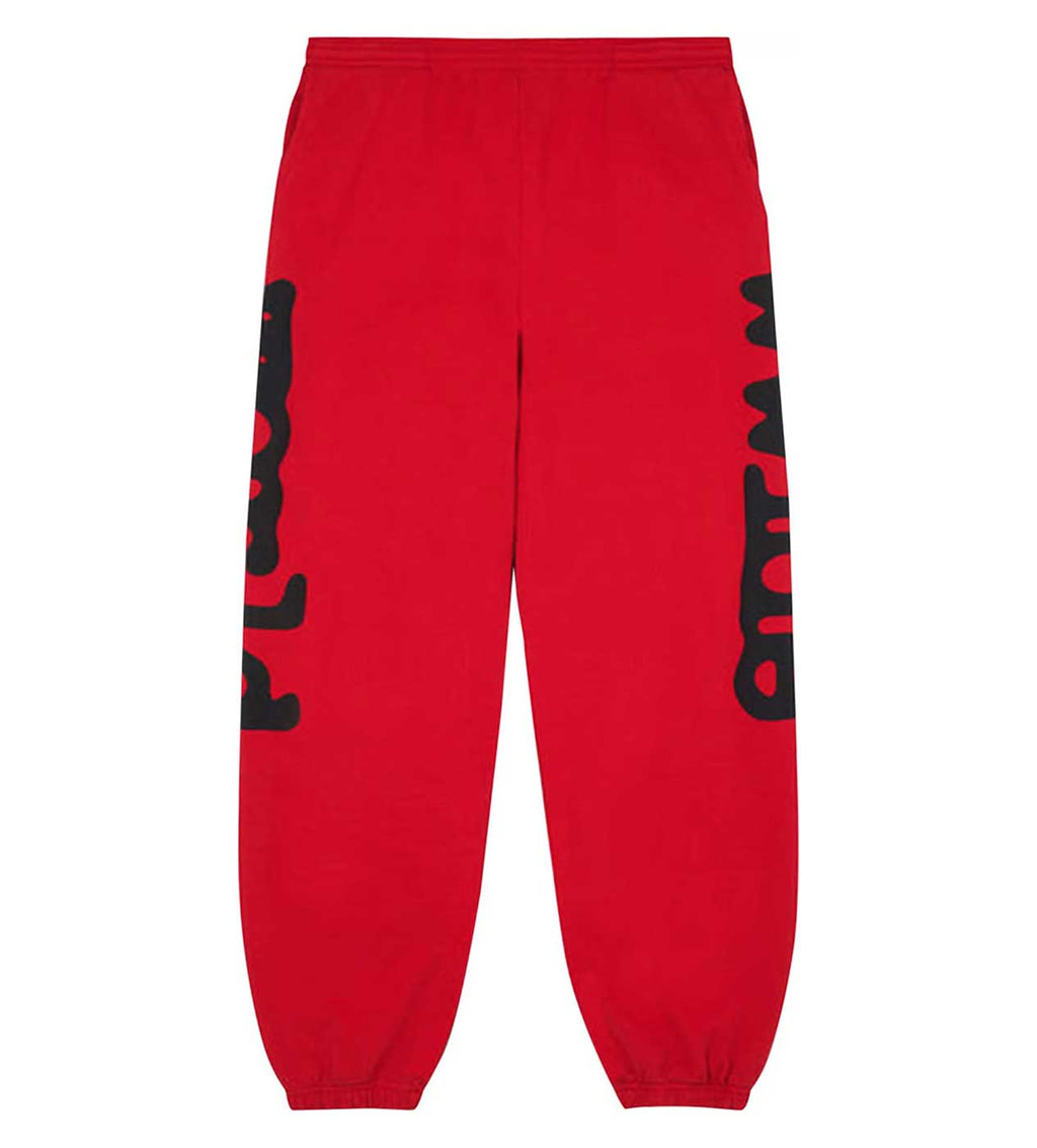 Sp5der Beluga Red Sweatpants
