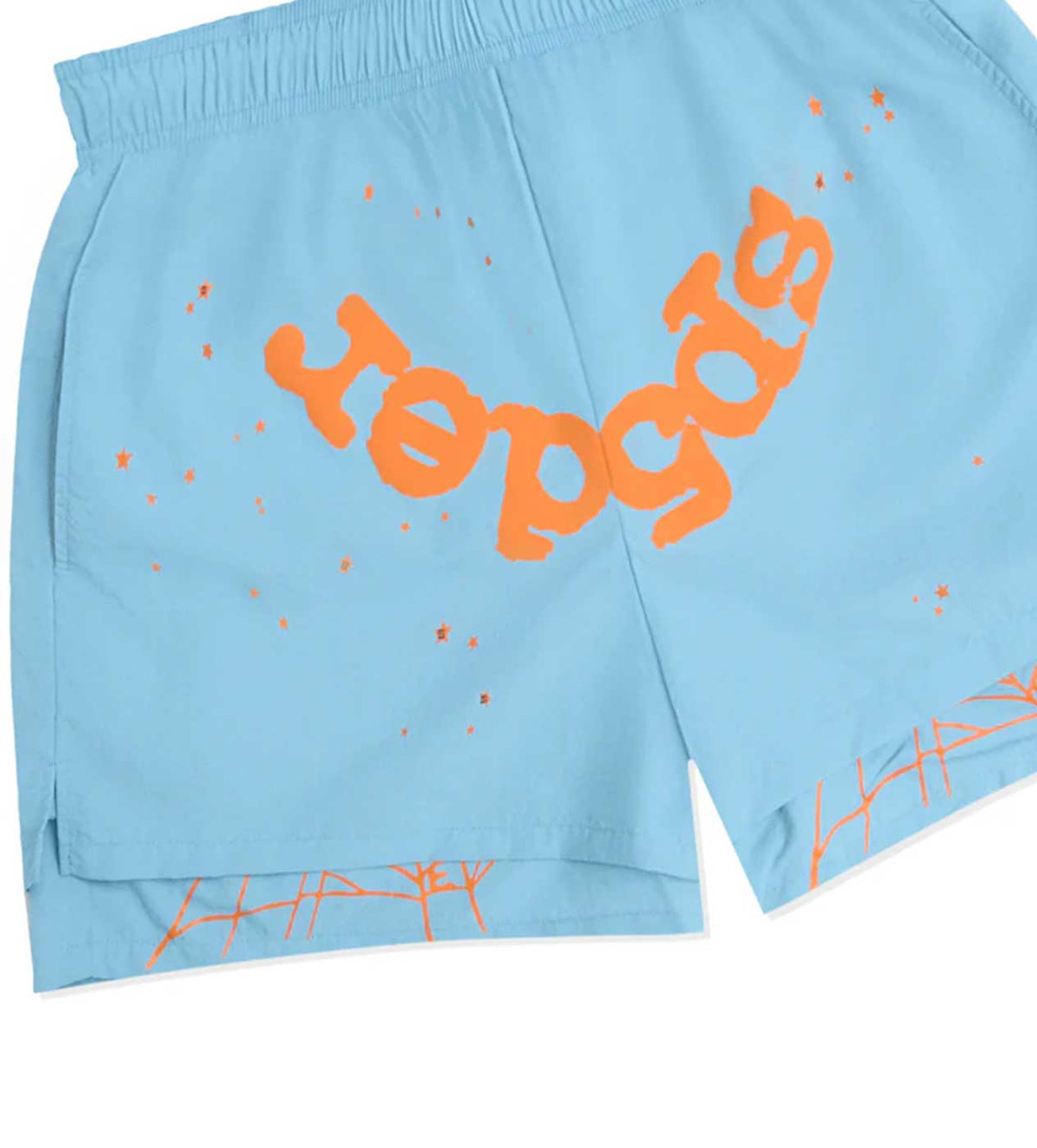 Sp5der Light Blue OG Web Double Layer Short