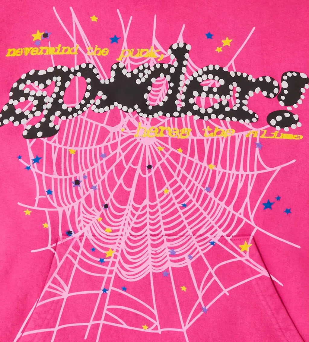 Sp5der P*nk Hoodie V2 Pink