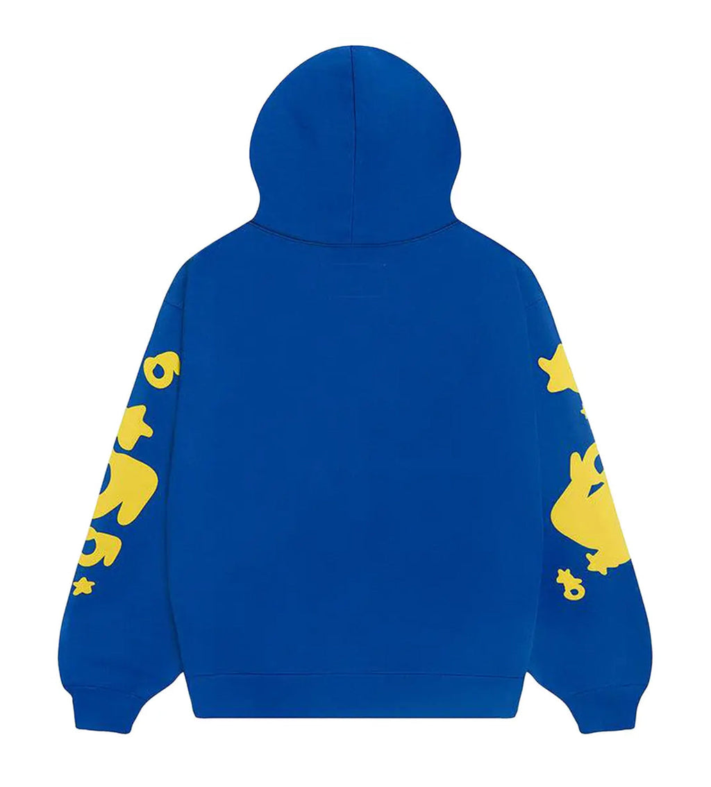 Sp5der TC5 Beluga Hoodie Blue/Yellow