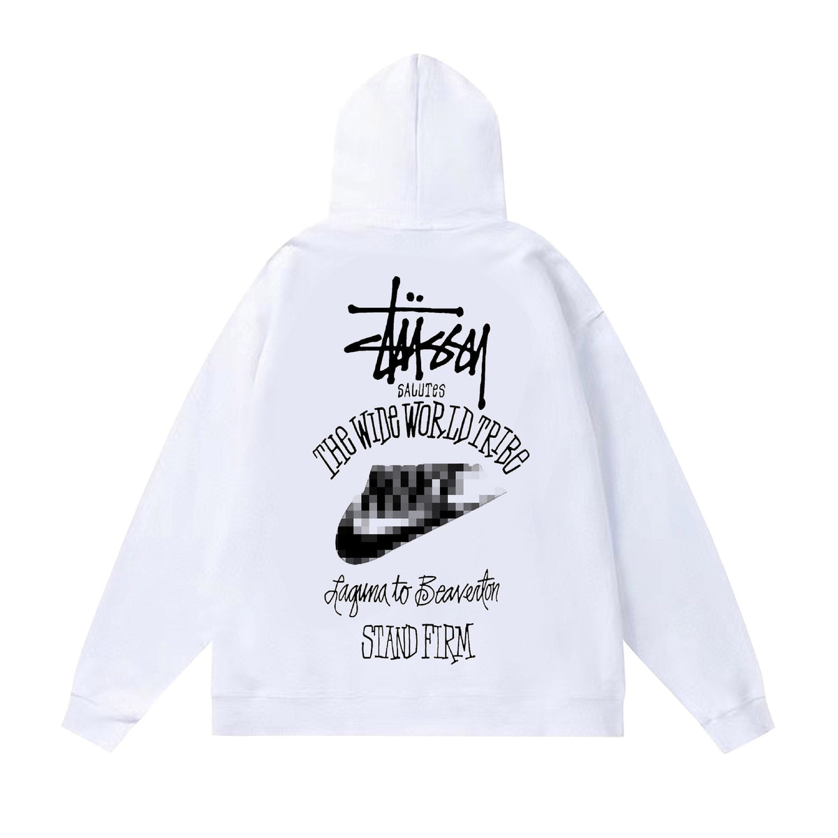 Stussy The Wide World Tribe Hoodie Fall/Winter Fleece Hooded Sweater