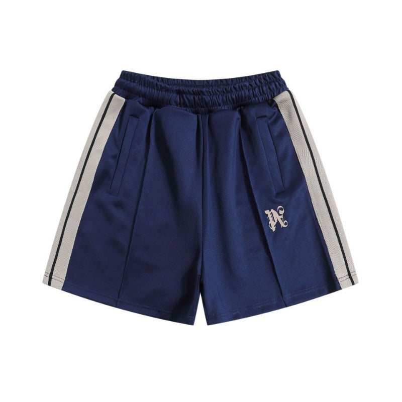 Palm Angels Shorts 24S Cross-border European and American trendy brand palm letter striped color matching casual shorts