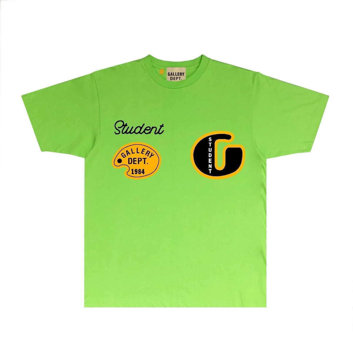 Gallery Dept T Shirt Retro Printed Loose Short-Sleeved Shirt