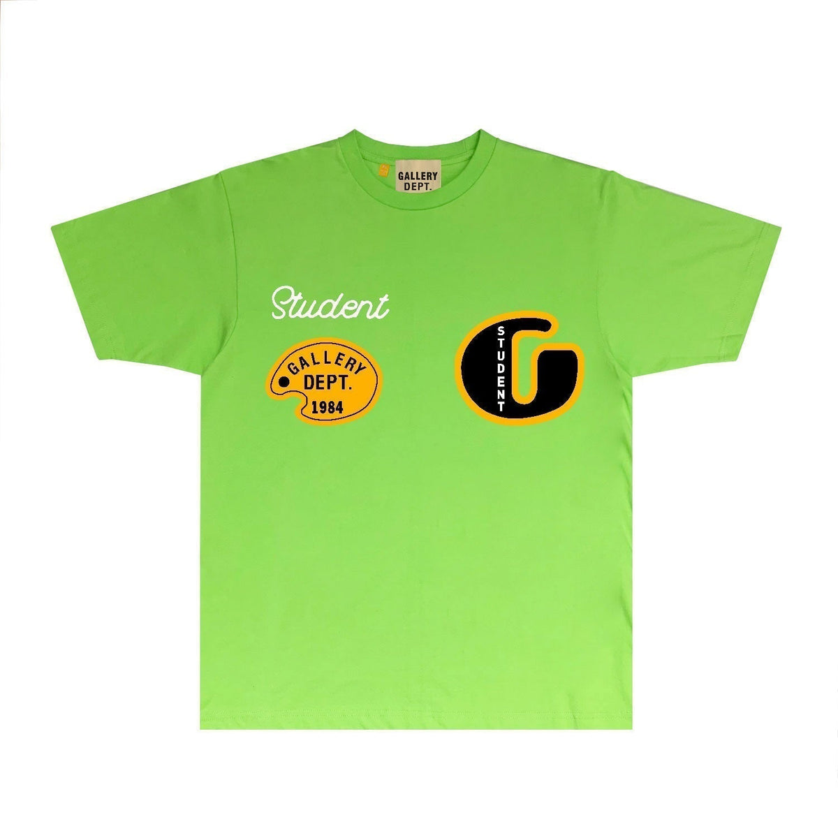 Gallery Dept T Shirt Retro Printed Loose Short-Sleeved Shirt