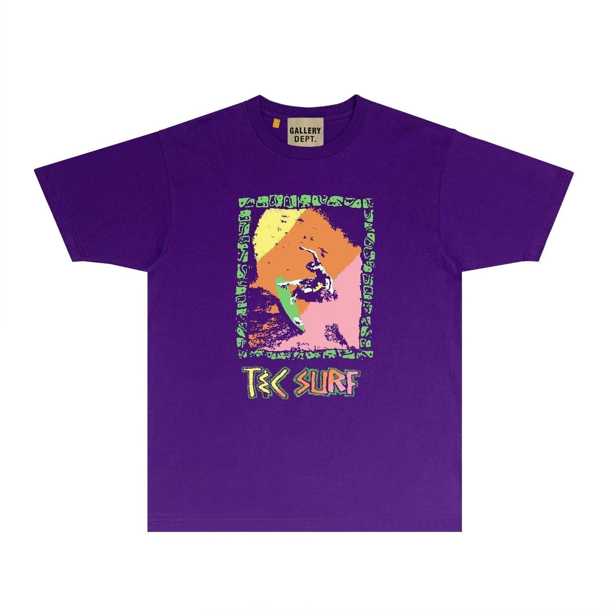 Gallery Dept T Shirt Retro Printed Loose Short-Sleeved Shirt