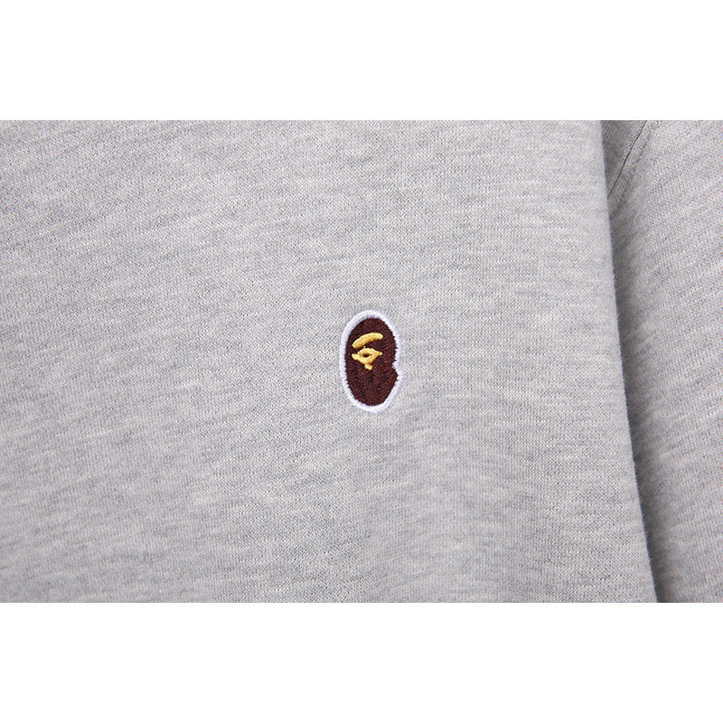 Bathing Ape Fall/Winter Male and Female Couples Wear Crew Neck Pullover Sweatshirt