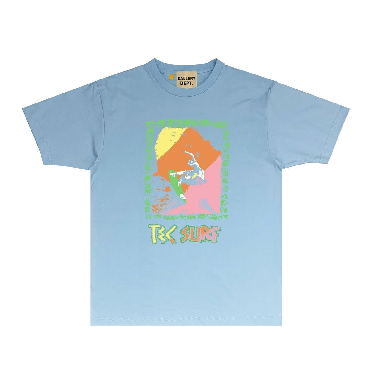 Gallery Dept T Shirt Retro Printed Loose Short-Sleeved Shirt
